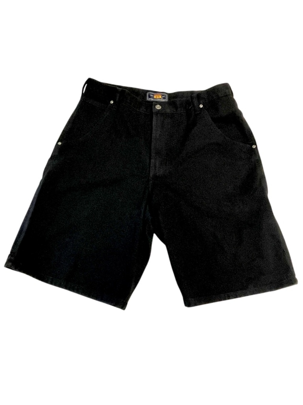 Vintage Route 66 Dark Black Denim Jorts Shorts Men’s Size 34 Carpenter